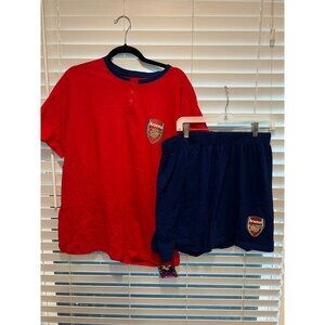 Arsenal Pajama Set with Shorts  - Size XL NWT